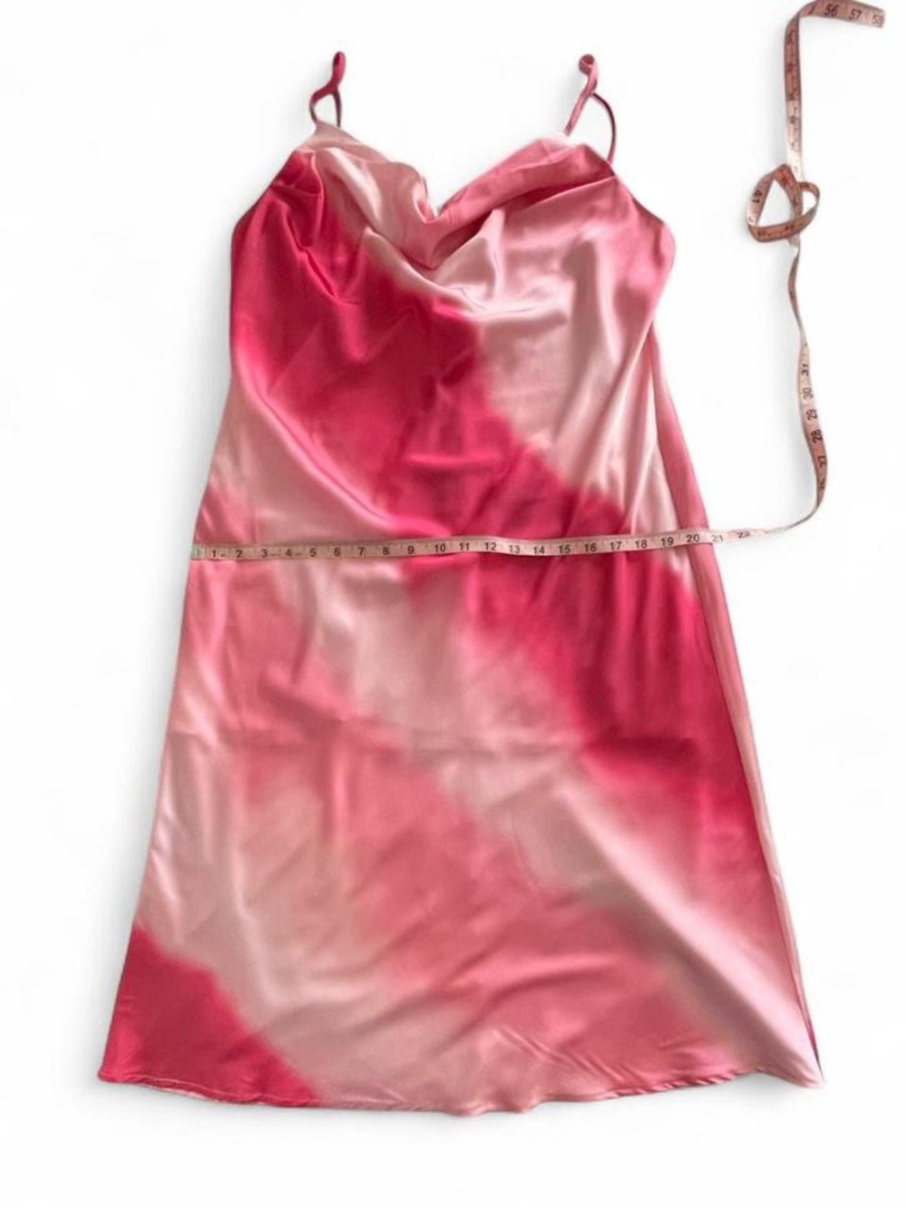 Y2k Satin 2x Fashion Nova Pink Satin Midi Dress - Picture 4 of 5